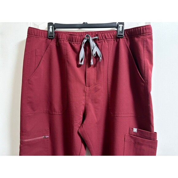 FIGS Technical Collection Scrub pants Maroon Red XL T Men’s Women’s straight leg - Picture 2 of 9